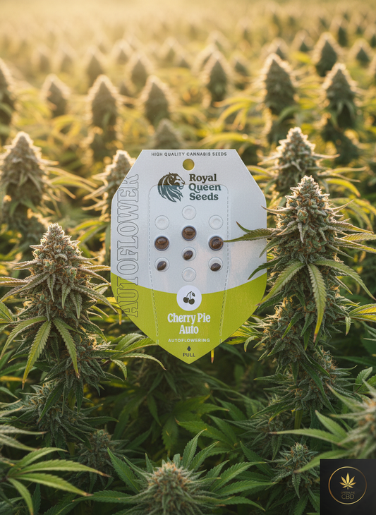 Cherry Pie Auto Autoflower Hanfsamen als Sammlerartikel, Produktverpackung