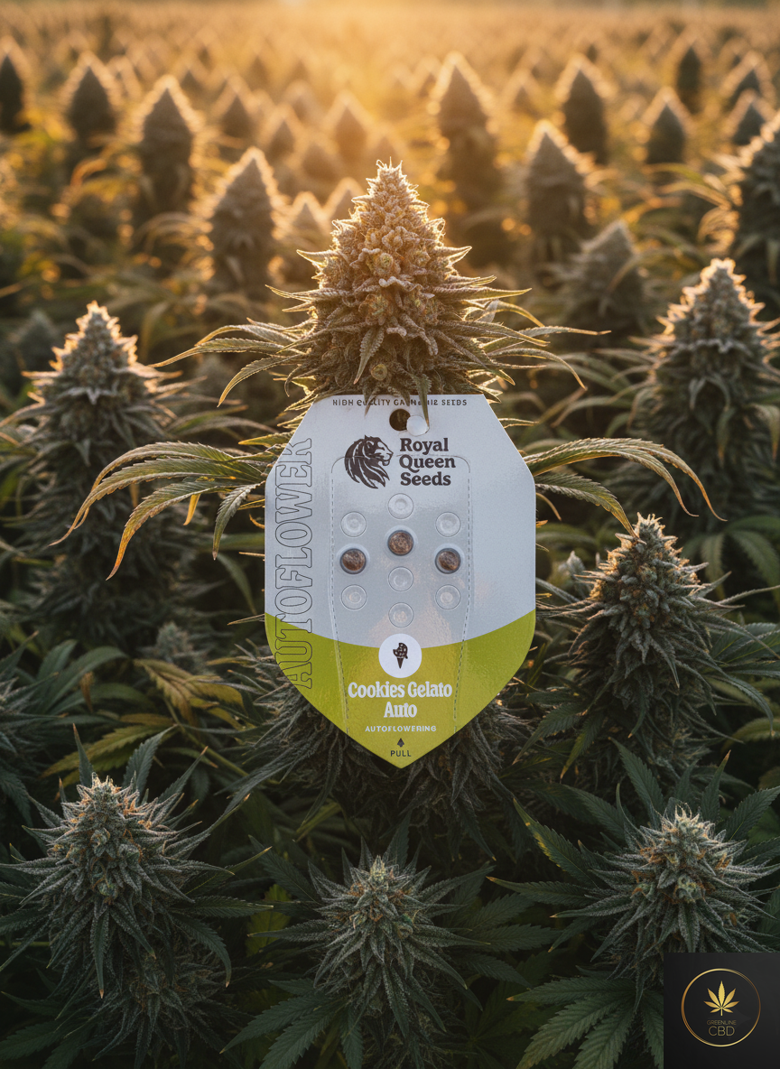 Cookies Gelato Auto Autoflower Hanfsamen als Sammlerartikel, Produktverpackung